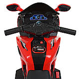Дитячий електромотоцикл триколісний М 4216 Bambi Racer, червоний, фото 6
