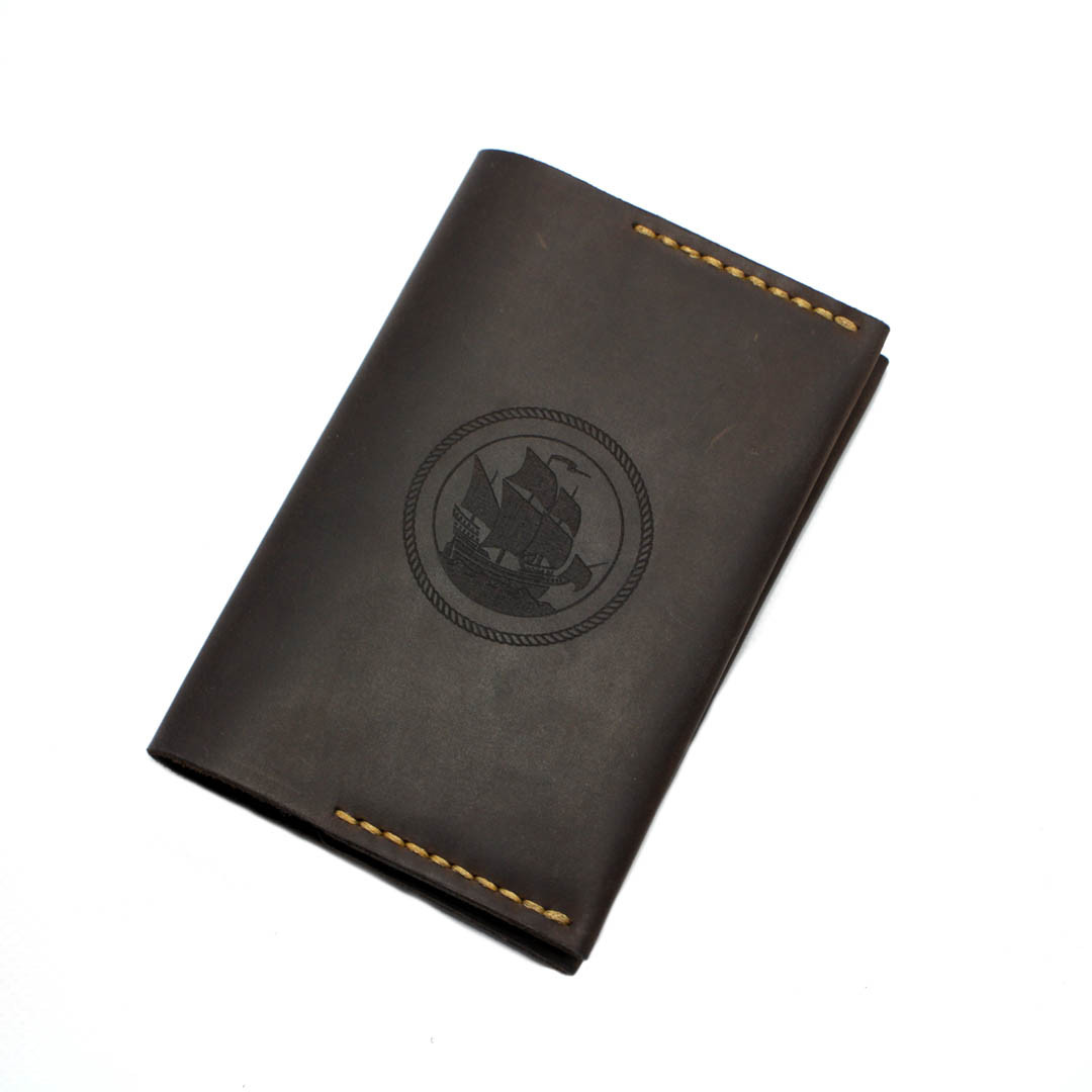 Обкладинка на паспорт із натуральної шкіри Frigate Коричнева (as150201) z11-2024