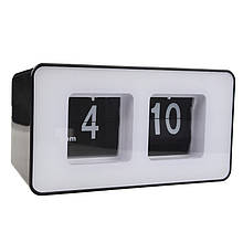 Перекидний годинник Flip Clock настільний Чорно-білий (FC-7B) z11-2024