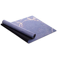 Коврик для йоги Record FI-3391-6 1,83мx0,61мx3мм Синий z17-2024