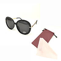 Женские солнцезащитные очки FlyBy Emma в черном цвете с линзой серый градиент z14-2024