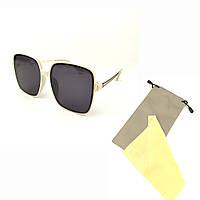Солнцезащитные очки Rinawale Joy с молочной роговой оправой и серой линзой z14-2024
