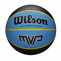 Мяч баскетбольный Wilson MVP 295 BSKT BLK/BLU SZ7 SS20 z110-2024