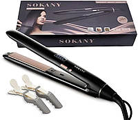 Керамический утюжок для волос нагрев до 230 °C Sokany CL-8288 LED экран стайлер для выравнивания волос