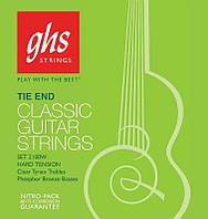 Струны для классической гитары GHS 2100W Tie End Classic Guitar Strings Hard Tension z14-2024