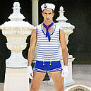 Чоловічий еротичний костюм морячка S/M Виготовлений Робін (SO2288) z11-2024, фото 4