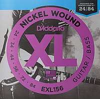 Струны для электрогитары D'Addario EXL156 Nickel Wound Guitar/Bass Electric Strings 24/84 z14-2024