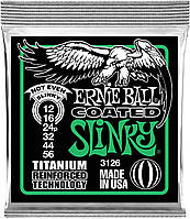 Струни для електрогітари Ernie Ball 3126 Regular Slinky Titanium Coated Strings 12/56 z14-2024