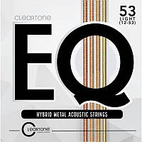 Струни для акустичної гітари 6 шт Cleartone 7812 EQ Hybrid Metal Acoustic Light Strings 12/53 z14-2024