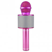 Бездротовий караоке-мікрофон Wster WS 858 Рожевий (115) z11-2024