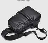 Сумка слінг через плече чоловіча міні рюкзак, фото 2