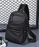 Сумка слінг через плече чоловіча міні рюкзак, фото 3