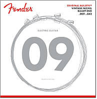 Струны для электрогитары Fender 3150L Original Bullets Pure Nickel Bullet End Electric Guitar Strings 9/42