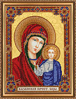 Набор для вышивки бисером на натуральном художественном холсте Абрис Арт Домашний иконостас Богородица AB-294