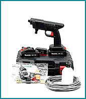 Аккумуляторная мойка Makita DHW040ZK 24V 5Ah 26 бар Беспроводная мойка с 2 АКБ, минимойка для авто mm