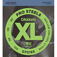 Струны для бас-гитары D'Addario Pro Steels EPS165 Custom Light 4-String Bass 45/105 z14-2024