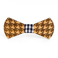 Деревянная галстук бабочка Gofin Коричневый Gbd-383 z17-2024