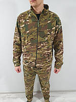 Тактический флисовый костюм мультикам,демисезонныый комфортный мужской,женский костюм для военных кофта+штаны