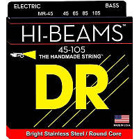 Струны для бас-гитары DR MR-45 Hi-Beam Stainless Steel 4 String Medium Bass Strings 45/105 z14-2024