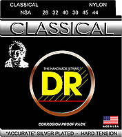 Струны для классической гитары DR NSA Nylon Classical Silver Plated Strings Hard Tension z14-2024