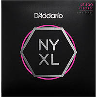 Струны для бас-гитары D'Addario NYXL45100 Long Scale Regular Light Electric Bass 4 Strings 45/100 z14-2024