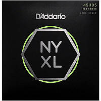 Струны для бас-гитары D'Addario NYXL45105 Long Scale Light Top Medium Bottom Electric Bass 4 Strings 45/105