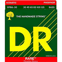 Струны для акустической бас-гитары DR RPB6-30 Rare Phosphor Bronze 6 String Acoustic Bass Medium 30/125