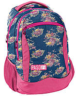 Женский городской рюкзак PASO 18-2808UX 22L Синий с розовым UP, код: 8102243