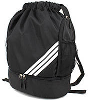 Рюкзак-мешок с отделом для обуви Wallaby 143 30л Черный UP, код: 8404625