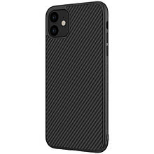 Карбонова накладка Nillkin Synthetic Fiber series для Apple iPhone 11 Чорний (766235) z11-2024