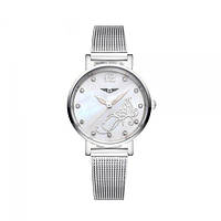 Часы Guanqin GS19042 CS Silver-White-Silver Flower (GS19042SWSF) z11-2024