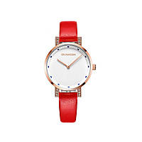 Часы женские GUANQIN GS19111 CL Gold-white-red (GS19111GWR) z11-2024