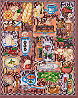 Набор для вышивки бисером на натуральном художественном холсте Абрис Арт Алфавит гурмана AB-654 z17-2024