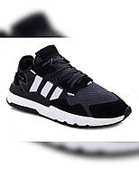 Мужские кроссовки Adidas Nite Jogger черные с белым