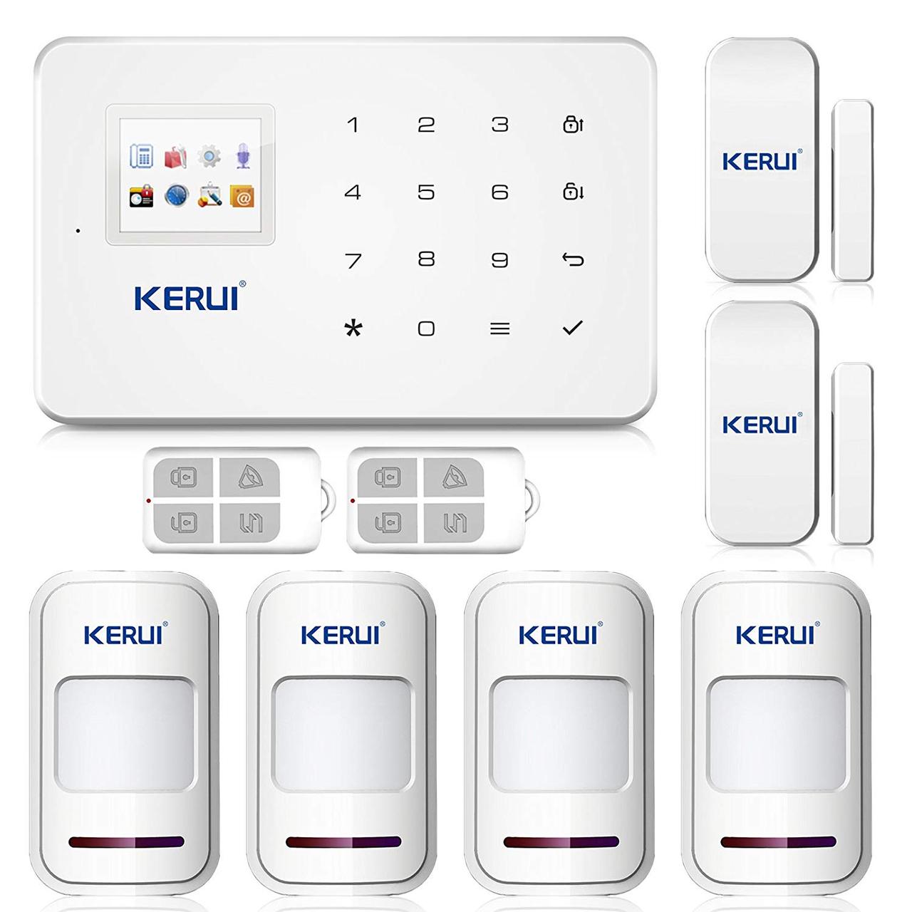 Бездротова сигналізації GSM KERUI G18 для 4 кімнатної квартири (uudgydf87dhnf) z11-2024