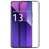 Вигнуте захисне 3D скло для Xiaomi Redmi Note 13 Pro+ 5G з чорною рамкою