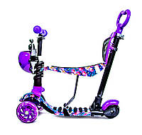 Самокат детский Scooter Божья коровка 5 in 1 Orchid Фиолетовый (862127250) HH, код: 1197936