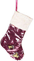 Носок для подарков Блестящий розовый с пайетками Bona DP42989 IN, код: 6869650