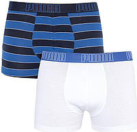 Трусы-боксеры Puma Bold Stripe Boxer S 2 пары blue black white (501001001-010) IN, код: 2467385