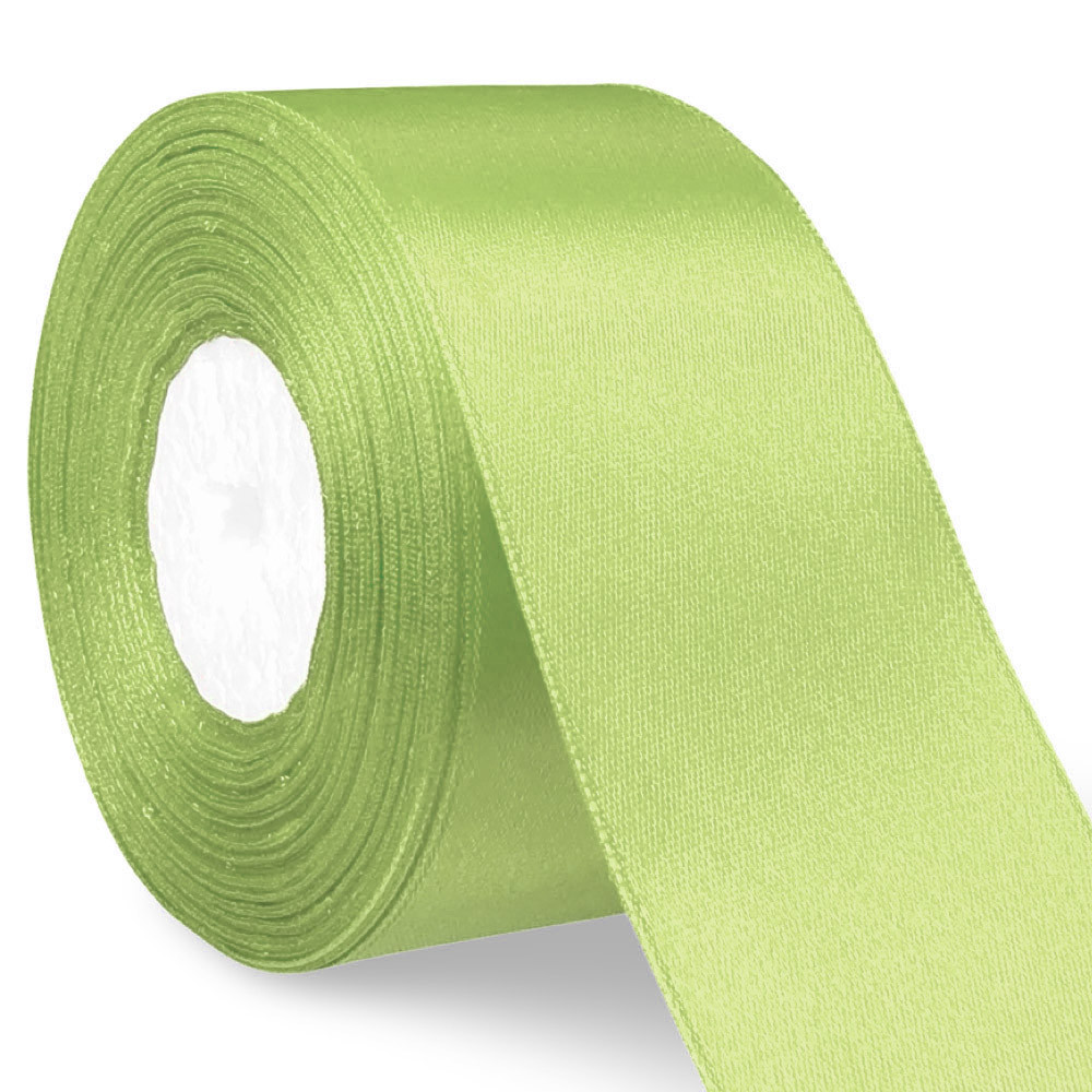 Стрічка атласна №44 оливкова (5 см х 36 ярдів), фото 1