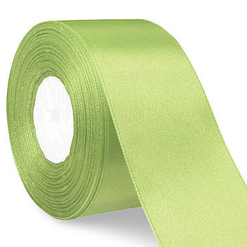 Стрічка атласна №44 оливкова (5 см х 36 ярдів)