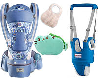 Хипсит Baby Carrier эрго-рюкзак кенгуру переноска 6 в 1 игрушка Пушин кот дракон Синий (n-189 IN, код: 7444170