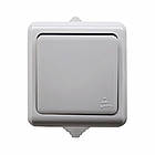Вимикач одноклавішний, IP54 сірий