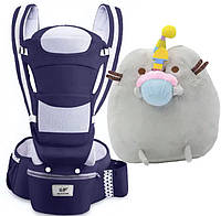 Хипсит эрго-рюкзак Baby Carrier 6 в 1 Темно-синий и Пушин кэт с кексом и свечкой 21х2 5 см Се IN, код: 8390328