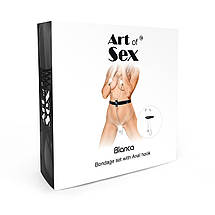 Бондажний набір з металевим анальним гаком No3 Art of Sex Blanca Bondage set with anal hook No3, фото 5