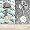 Покривало 180х210 см IDEIA стьобане двостороннє якісна стібка мікрофібра на ліжко, диван мята сіре, фото 4
