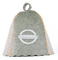 Банная шапка Luxyart Nissan One size серый (LA-954) IN, код: 7784855