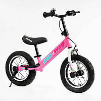 Велобег Corso 12 Run-a-Way колеса резиновые Pink (127204) IN, код: 7919080