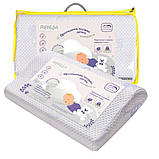 Подушка дитяча з наволочкою ортопедична 47х30/8/5 см PAPAELLA MEMORY FOAM з ефектом пам'яті, фото 8