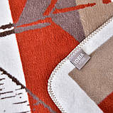 Плед покривало Kassandra 150x200 см IDEIA теракот полуторне бавовна натуральне, фото 5